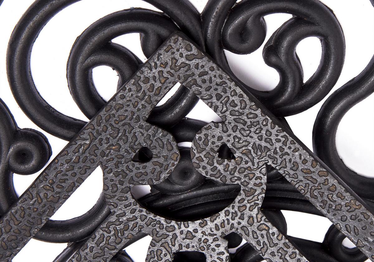 Fußmatte Mix Mats Eisenpineapple 45x75 - Schwarz, Basics, Kunststoff (45/75cm) - Hanse Home