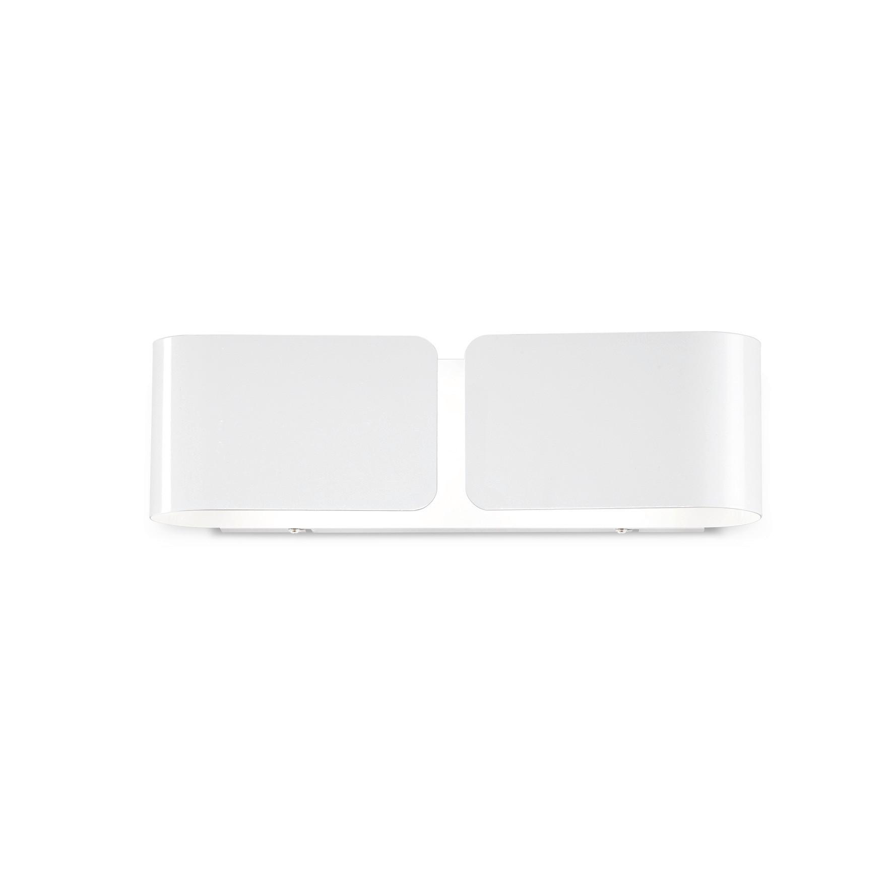 WANDLEUCHTE Bianco Weiß B: 12,5 cm - Weiß, Design, Metall (44/12,5/11cm) - Ideal Lux