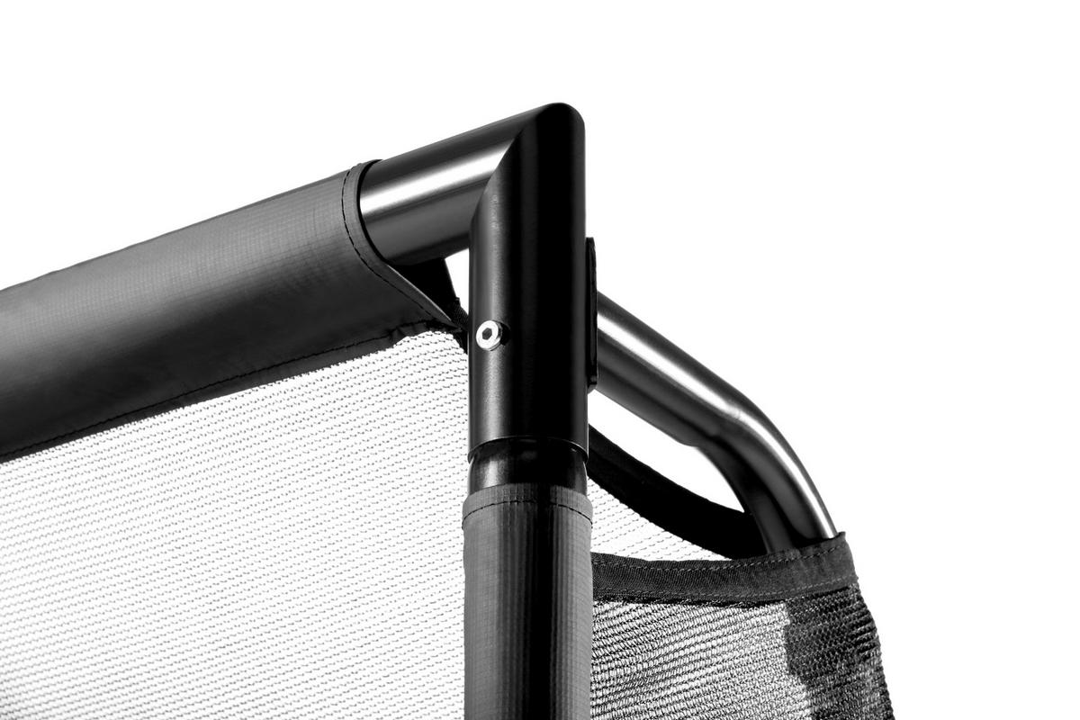 Fußballtor Salta Legend Mit Torwand - Schwarz, KONVENTIONELL, Kunststoff/Metall (220/170/80cm) - Salta