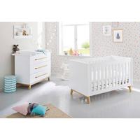 Babyzimmer 093415b Riva - Eschefarben/Weiß, Design, Holzwerkstoff (149/78/88cm) - Pinolino