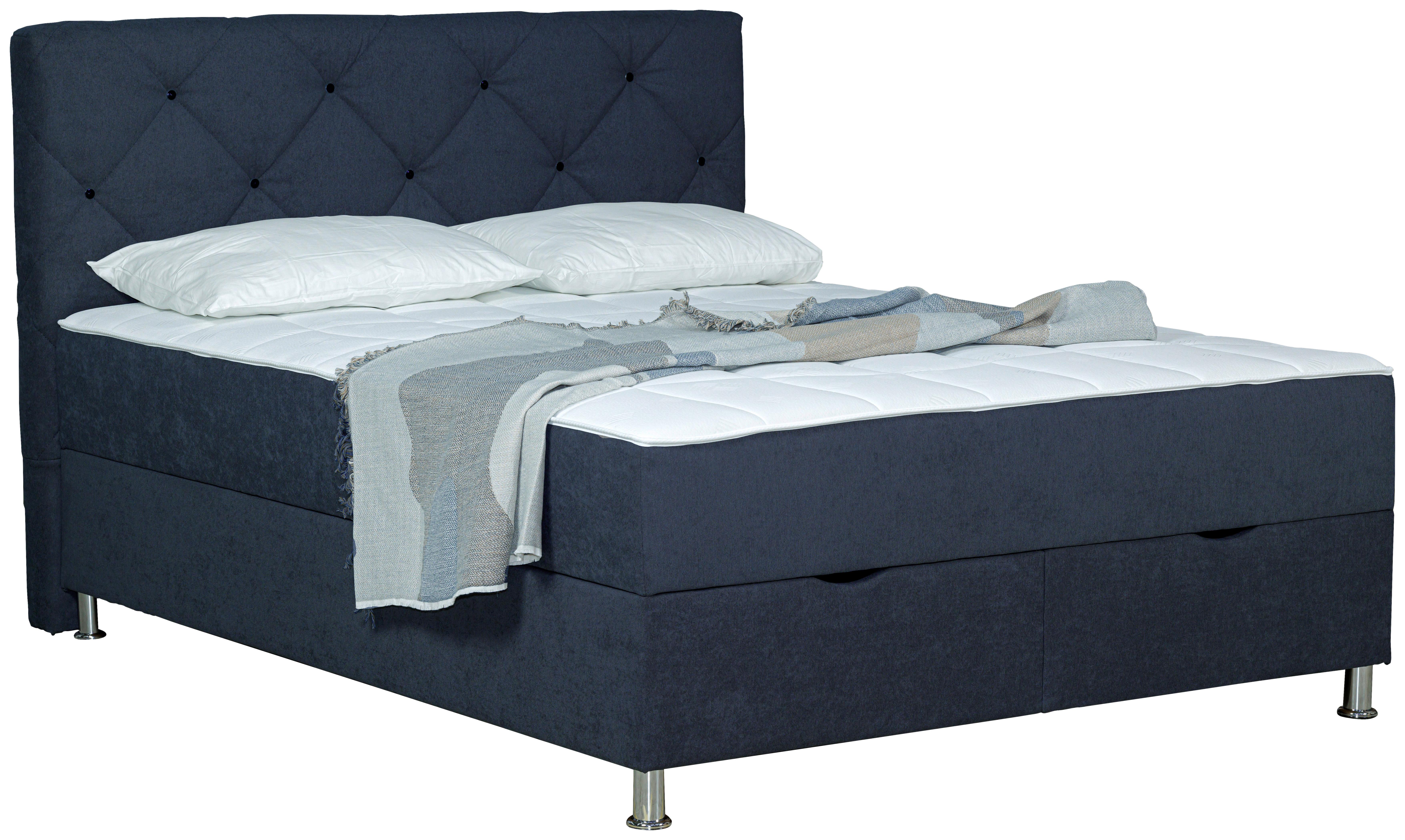 Box-ágy Black Diamond - antracit, Design, textil (160/200cm) - Modern Living