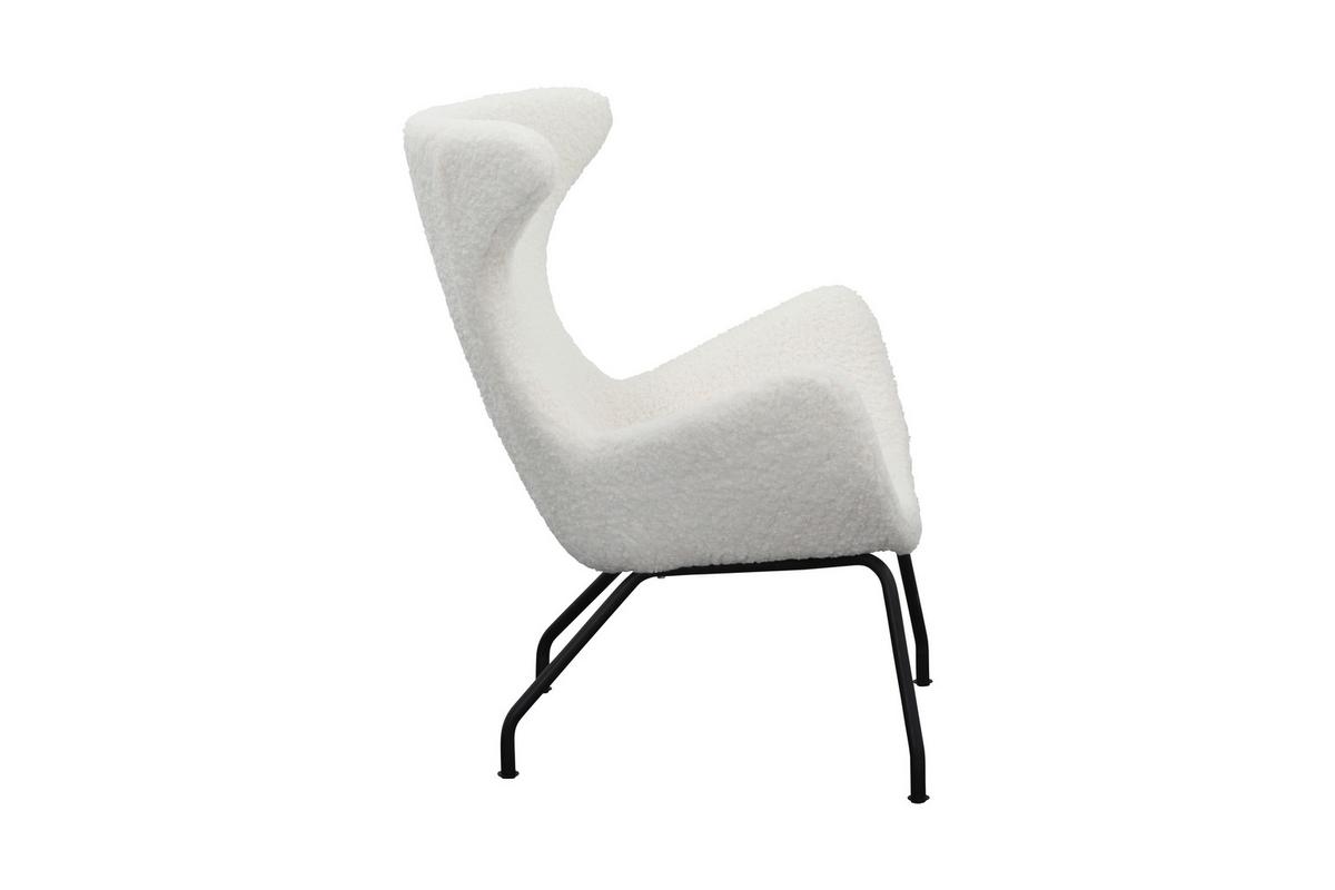 Relaxsessel Weiß B: 77 Cm - Schwarz/Weiß, MODERN, Textil (77/95/62cm) - Livetastic