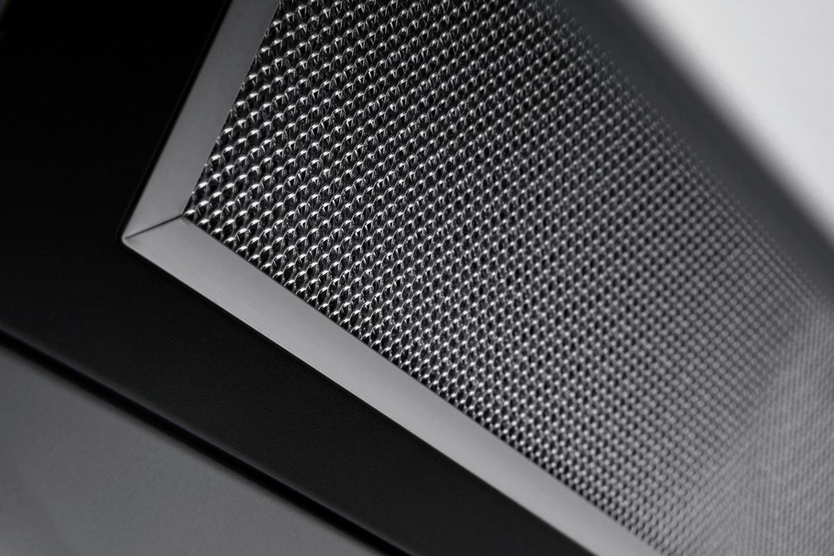 Kopffreihaube Respekta Skala Metall/Glas Schwarz B: 59,5 cm - Schwarz, Trend, Glas/Metall (59,5/74,2-109,2/38,5cm) - Respekta