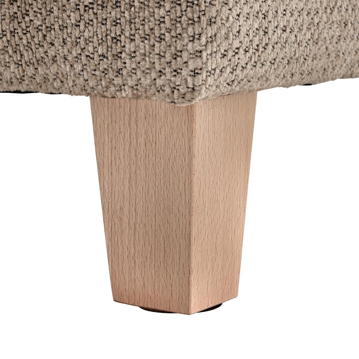 Rohová sedačka PALERMO, levá, béžová žinylka - barvy buku/béžová, Moderní, dřevo/textil (203/69-94/306cm) - Mömax