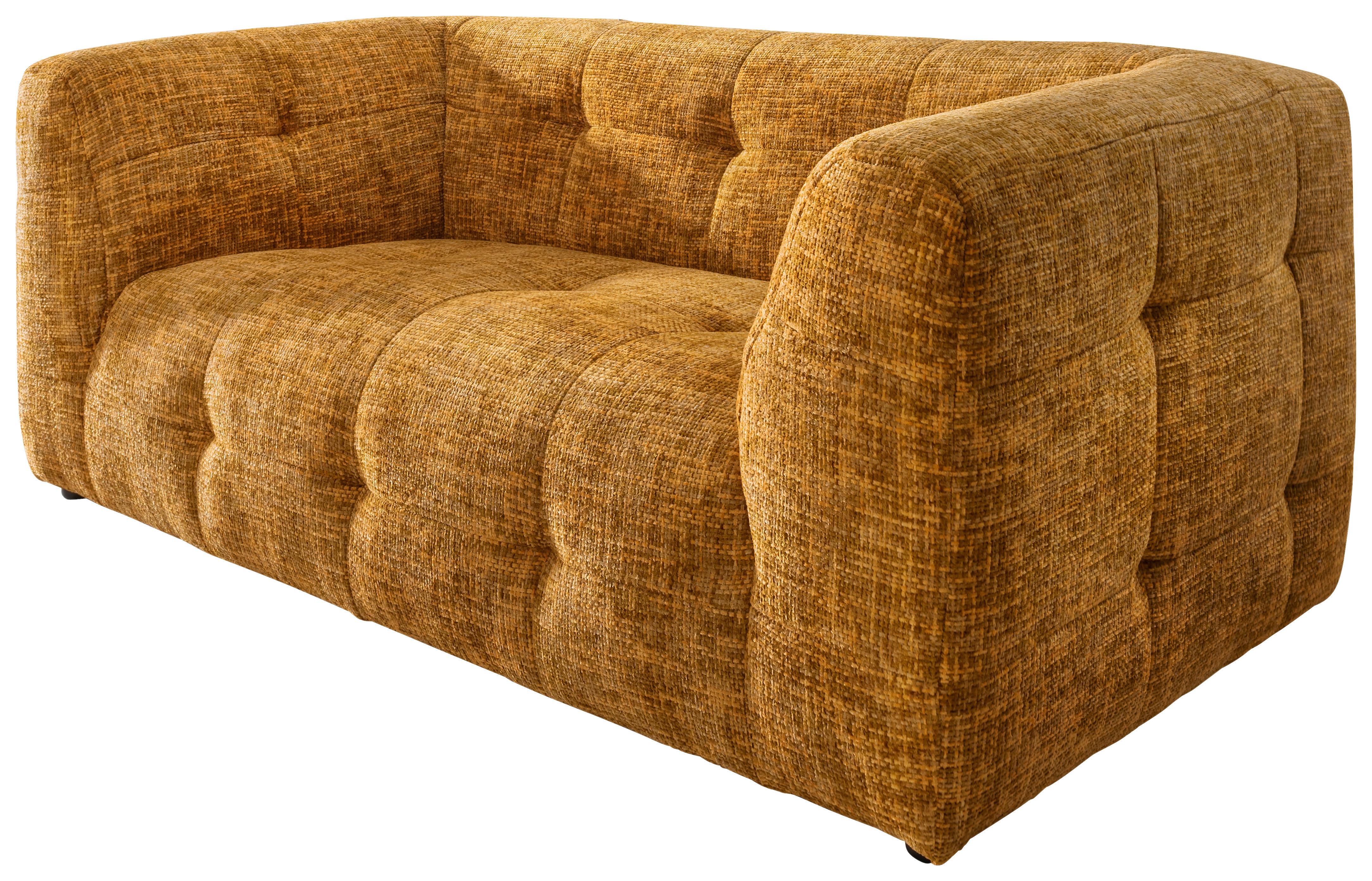 2-sitzer-sofa Velice, Goldfarben B: 184 Cm - Gelb/Goldfarben, Design, Textil (184/72/95cm) - Livetastic