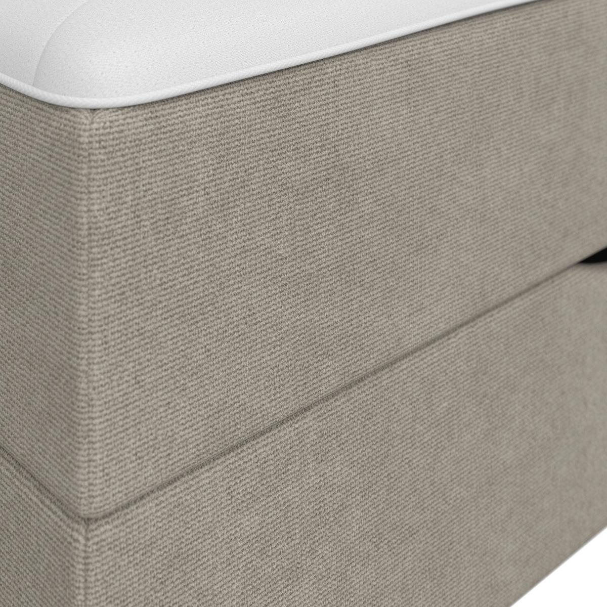 Boxspringová posteľ ACE 120x200, béžová - čierna/béžová, Modern, drevo/textil (120/200cm) - Bessagi Home