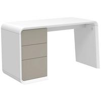 Schreibtisch Memphis - Taupe/Weiß, LIFESTYLE, Holzwerkstoff (140/76/55cm) - MID.YOU