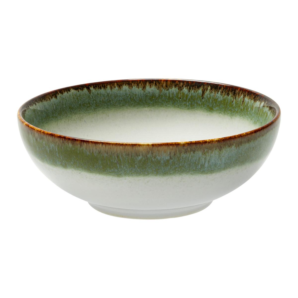 Miska na müsli CASCADE - zelená, Moderní, keramika (16,5/6cm) - Creatable