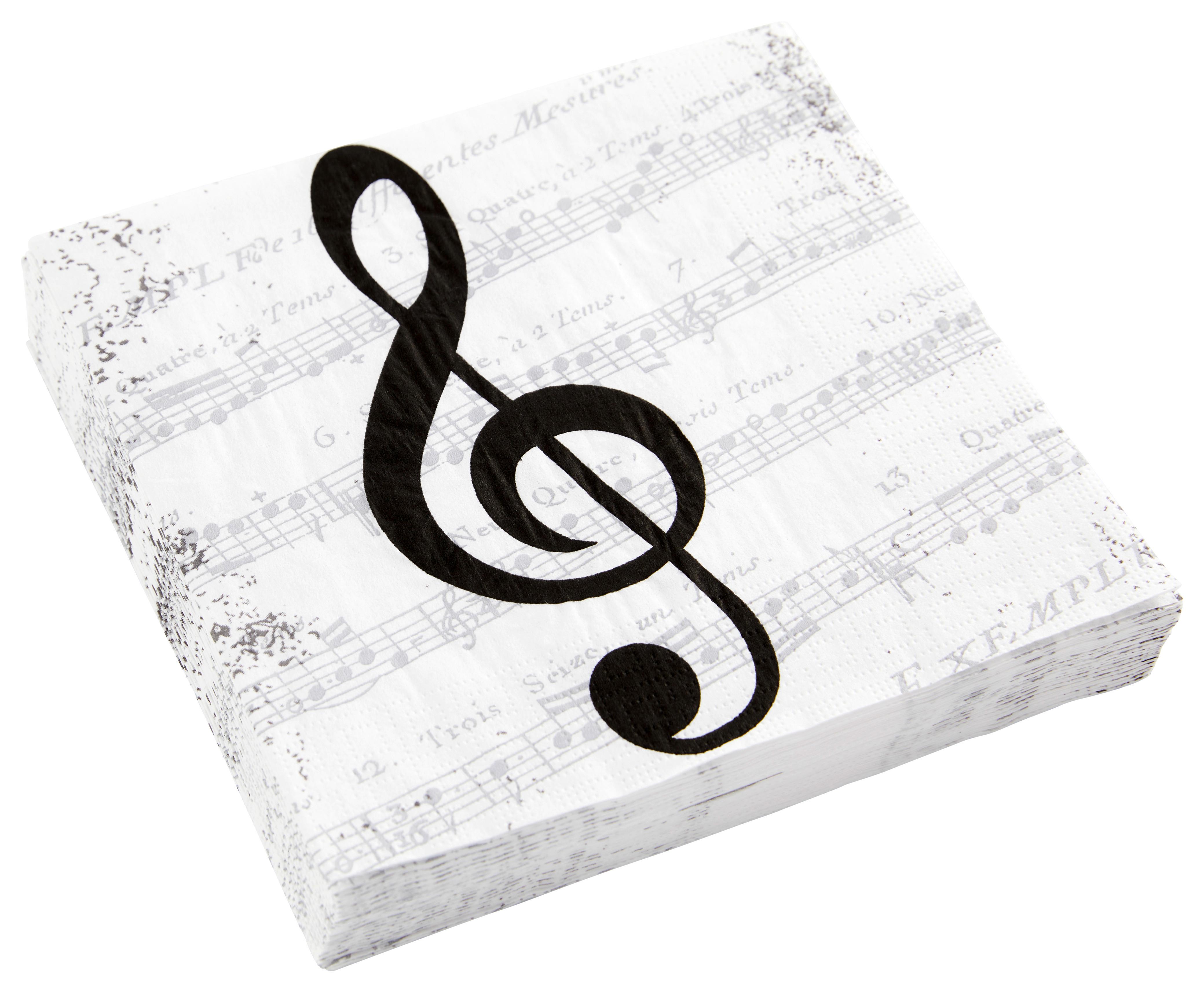 UBROUSEK KAI - bílá/černá, papír (33cm)