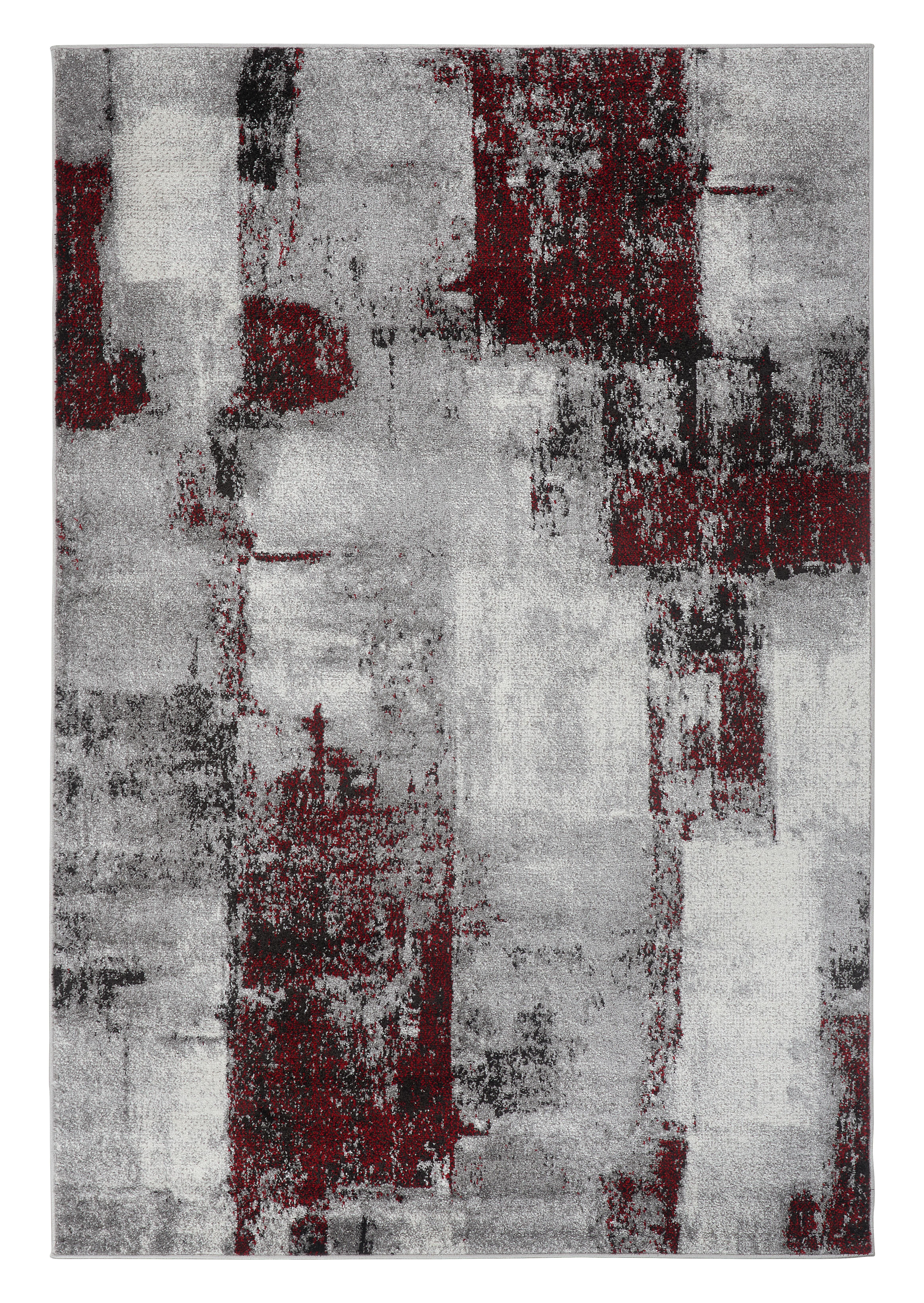 Webteppich Rot Laurel 80x140 cm - Rot, ROMANTIK / LANDHAUS, Textil (80/140cm) - James Wood