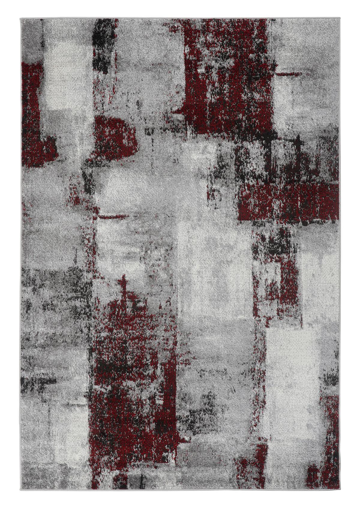 Webteppich Rot Laurel 120x160 cm - Rot, ROMANTIK / LANDHAUS, Textil (120/160cm) - James Wood