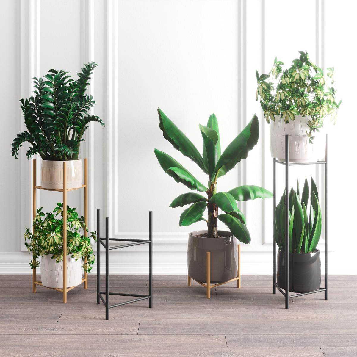 Blumenständer Aluminium Gold- Farben Bxhxt: 27x25x27 Cm - Goldfarben, Basics, Metall (27/25/27cm)