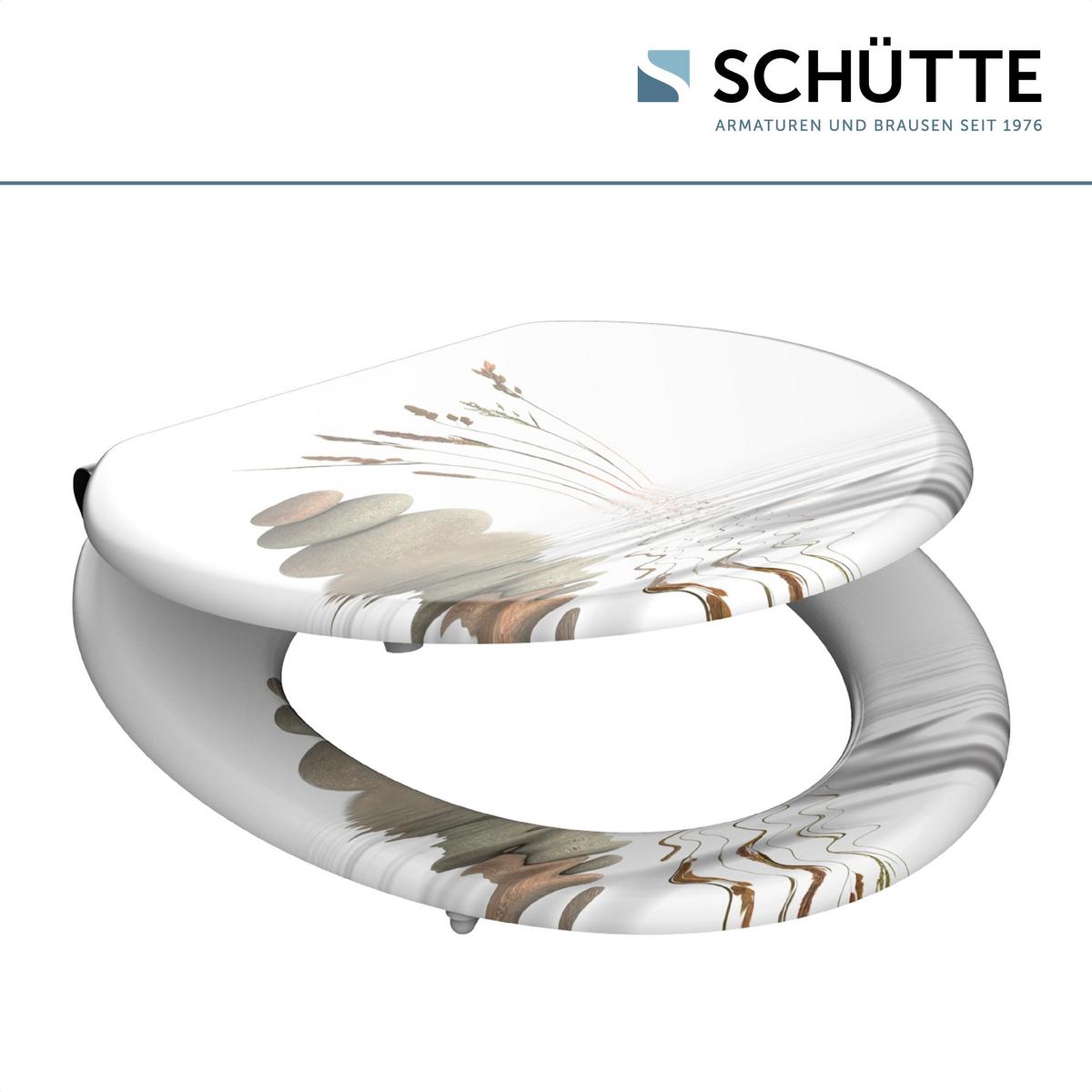 Wc-sitz Naturfarben Seemotiv Mit Absenkautomatik B: 43,5 Cm - Naturfarben, Design, Holzwerkstoff (43,5/5,5/37,5cm) - Schütte
