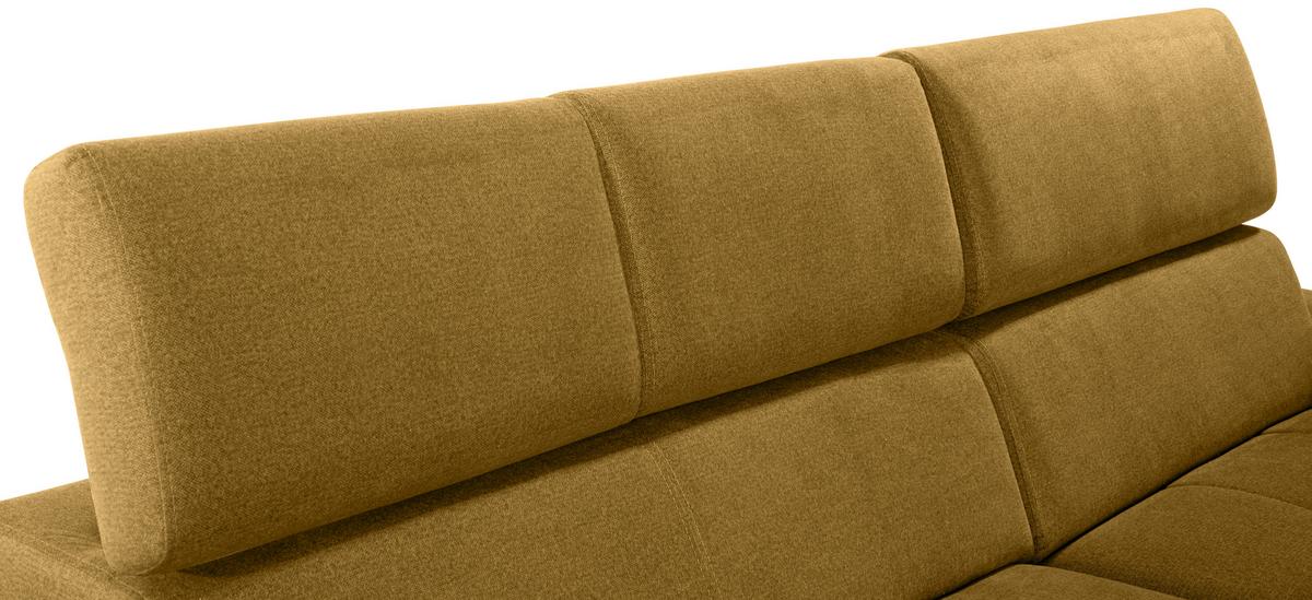 Ecksofa Perry - Ecru/Silberfarben, Design, Textil (292/183cm) - Livetastic