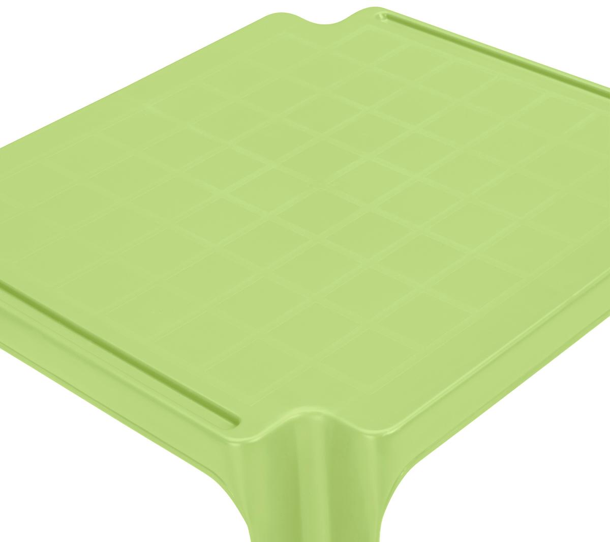 Kindertisch Tavolo Baby Grün Kunststoff Wetterfest - Grün, MODERN, Kunststoff (55/50/44cm) - BUNINO