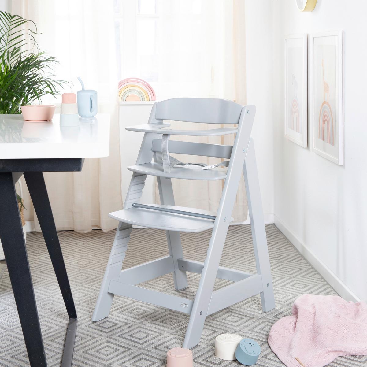 Treppenhochstuhl 'Sit Up Flex' taupe - Taupe, MODERN, Holzwerkstoff (44,5/80/54cm) - Roba
