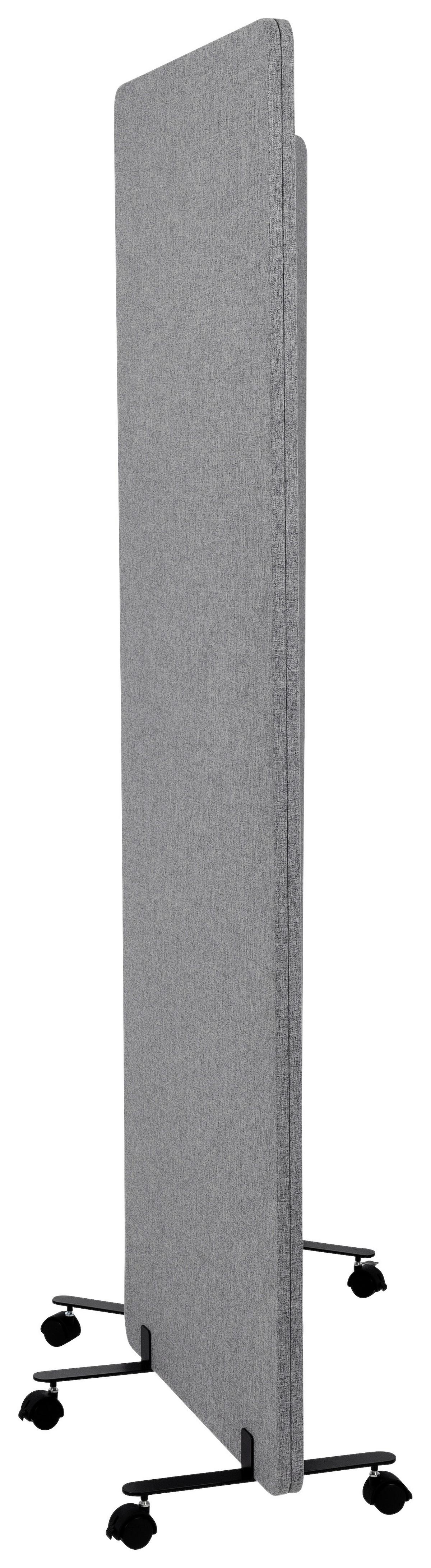 Trennwand Flexmiut - Dunkelgrau, Basics, Kunststoff/Textil (60/177/35cm) - MID.YOU