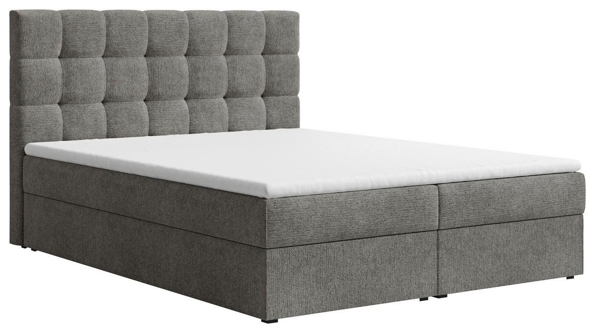 BOXBETT Oslo Anthrazit 160x200cm - Anthrazit/Schwarz, MODERN, Holz/Kunststoff (160/200cm) - MID.YOU