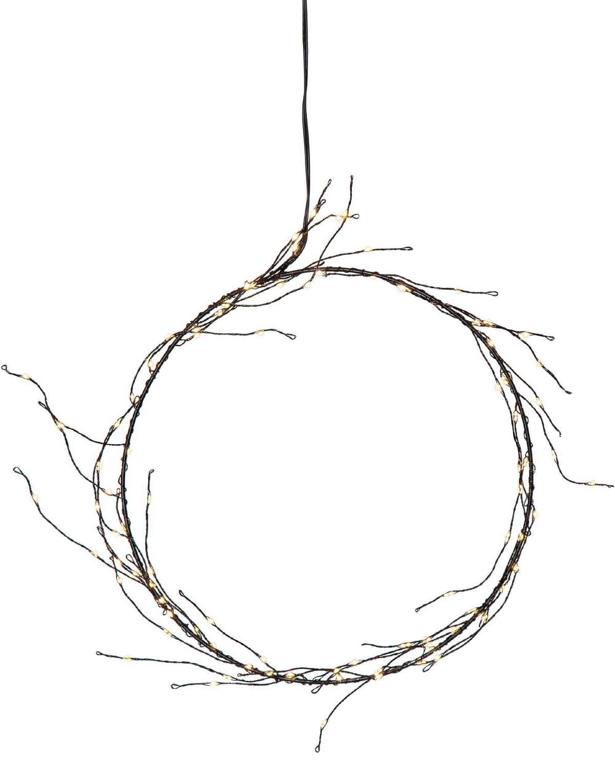 Led-dekoleuchte 411031_curly - Schwarz, Basics, Metall (24cm) - Eglo