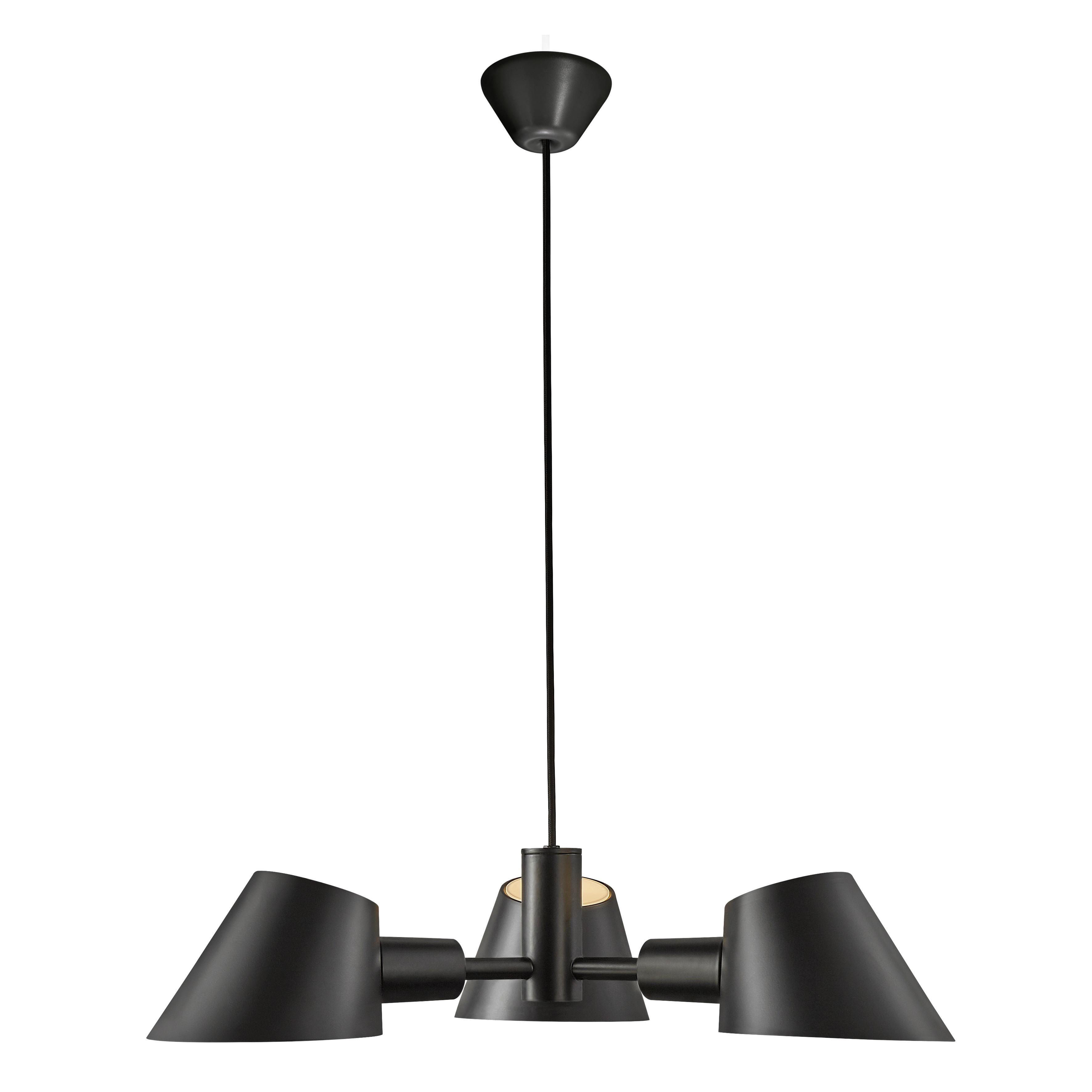 Hängeleuchte Stay Schwarz L: 60 cm - Schwarz, Design, Metall (60/12/100cm) - Nordlux