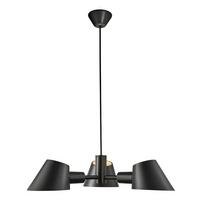 Hängeleuchte Stay Schwarz L: 60 cm - Schwarz, Design, Metall (60/12/100cm) - Nordlux