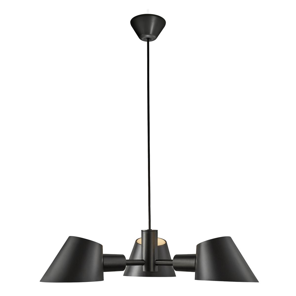 Hängeleuchte Stay Schwarz L: 60 cm - Schwarz, Design, Metall (60/12/100cm) - Nordlux