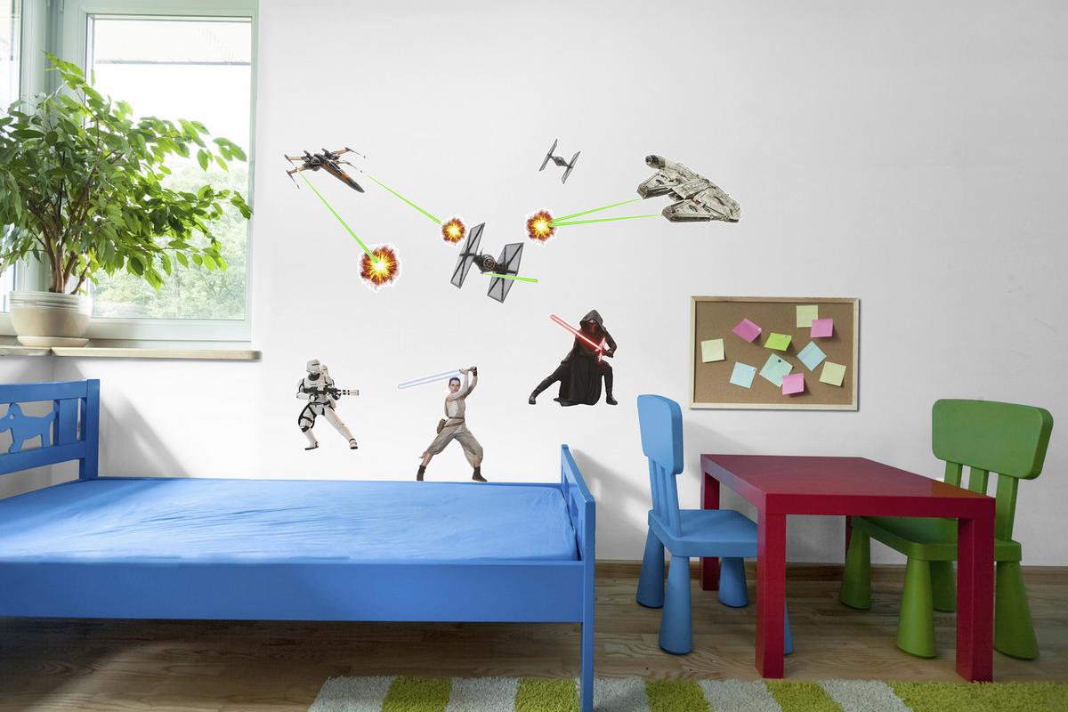 DEKOSTICKER Star Wars - Rot/Schwarz, LIFESTYLE, Kunststoff (50/70cm)