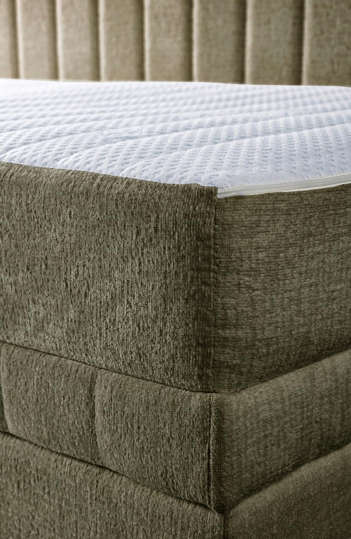 Schlafsofa Roma, Grün B: 212 Cm - Schwarz/Grün, Design, Holz/Holzwerkstoff (212/83/99cm) - MID.YOU