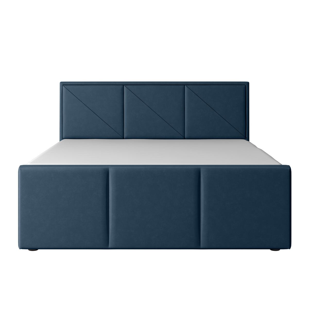 Boxspringbett mit Bettkasten Bologna 180x200 cm Blau - Blau, MODERN, Holz/Kunststoff (180/200cm) - MID.YOU