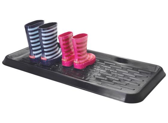 Schuhablage Fibi - Schwarz, KONVENTIONELL, Kunststoff (75/38/3cm) - Plast 1 Schuhablage Fibi - Schwarz, KONVENTIONELL, Kunststoff (75/38/3cm) - Plast 1
