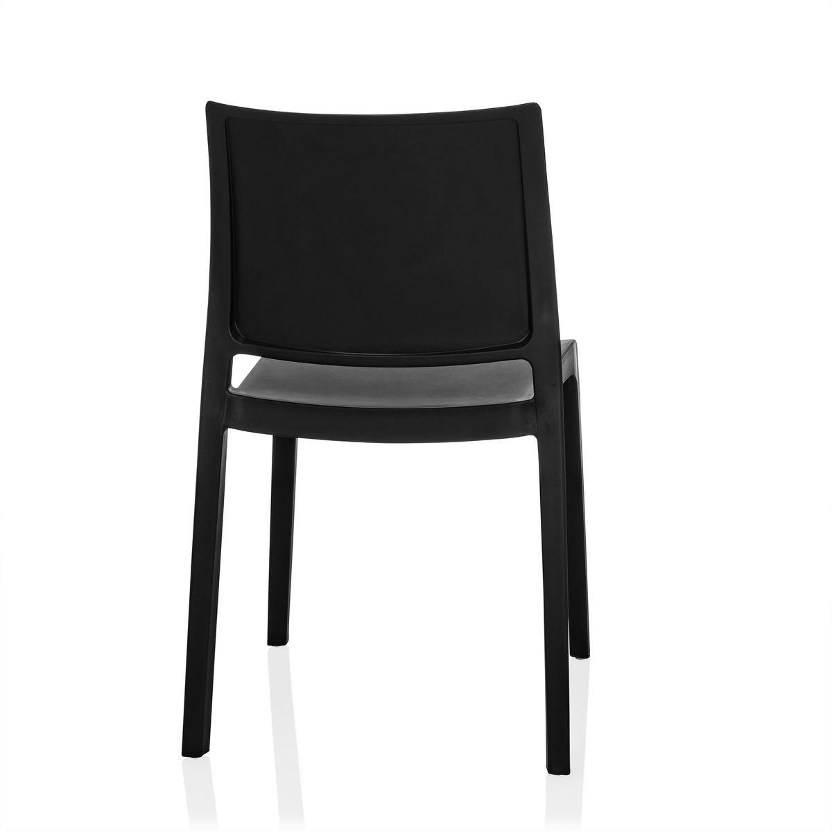 Stuhl T37 V Schwarz B: 47 cm - Schwarz, MODERN, Kunststoff (47/80/51cm) - MID.YOU
