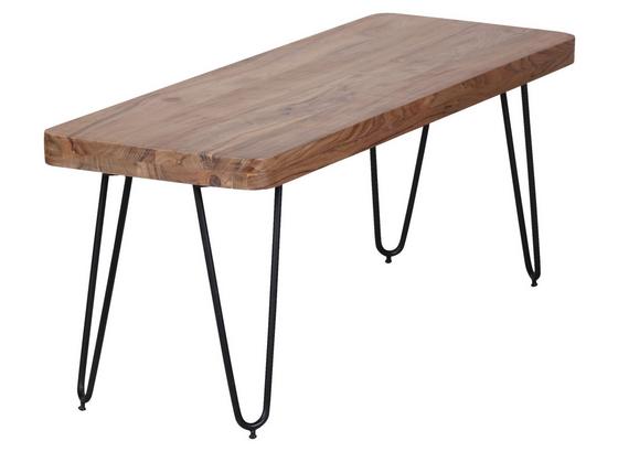 Sitzbank Bagli B: ca. 120 cm - Schwarz/Akaziefarben, MODERN, Holz (120/45/40cm) - Livetastic Sitzbank Bagli B: ca. 120 cm - Schwarz/Akaziefarben, MODERN, Holz (120/45/40cm) - Livetastic