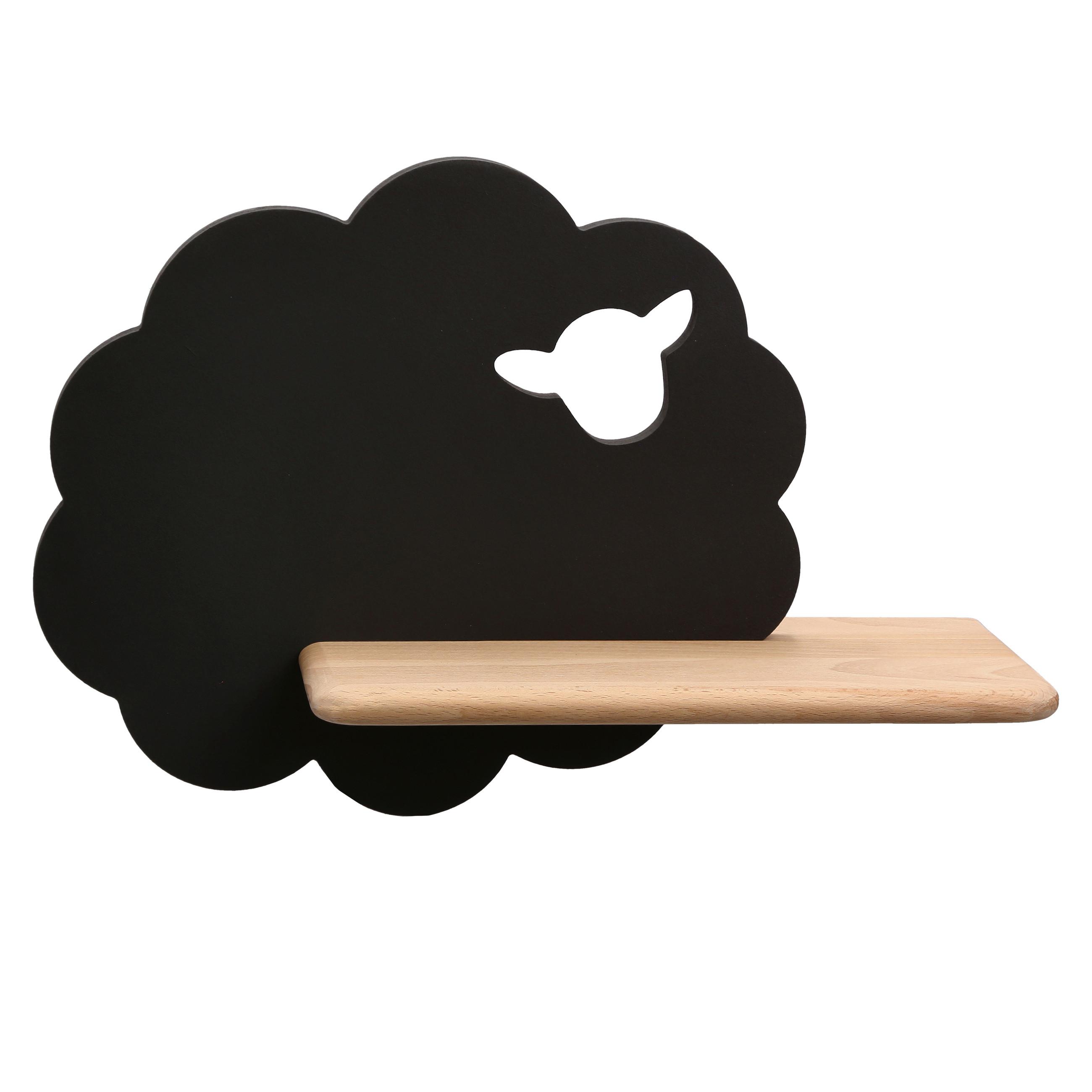 KINDERWANDLEUCHTE 21-84826 SHEEP - Schwarz, Basics, Holz/Holzwerkstoff (36/12/24cm)