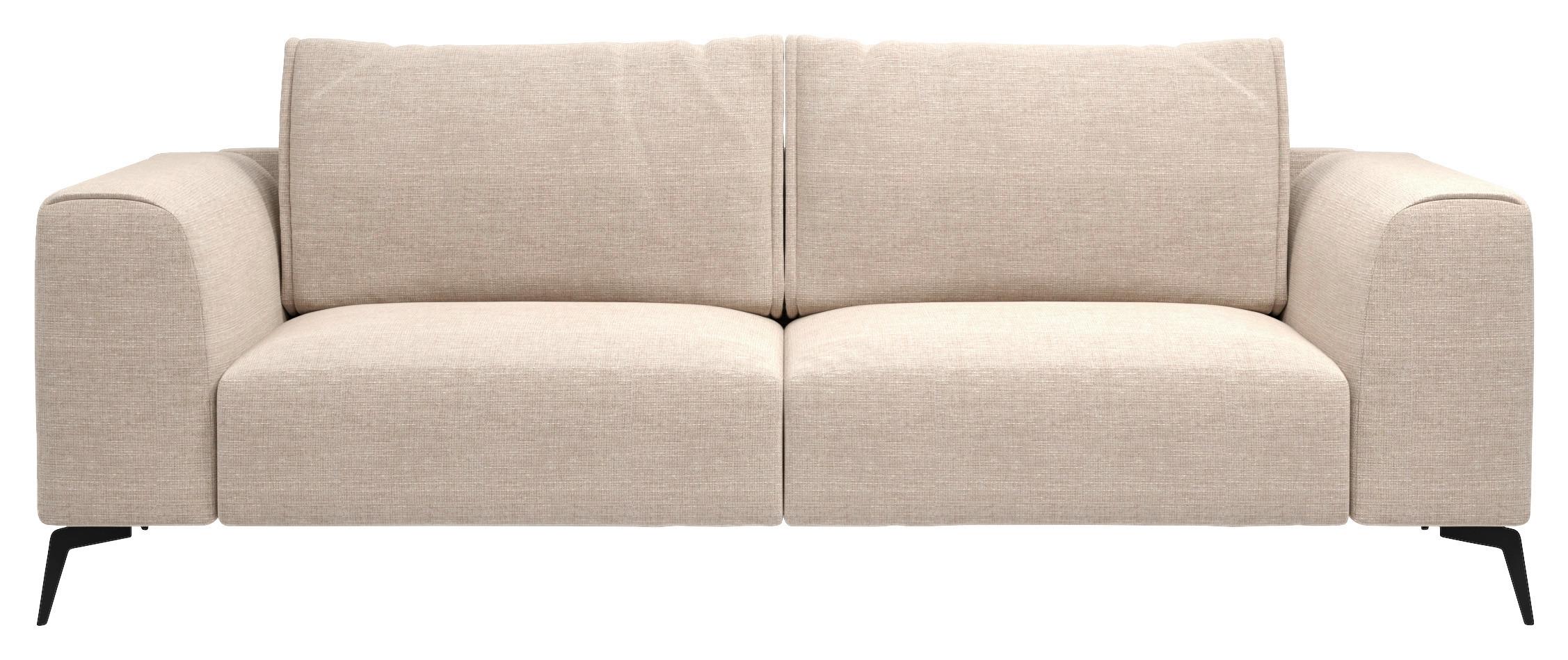 Trojmiestna pohovka SEUL, béžová - čierna/béžová, Design, kov/drevo (246/87/88cm) - MID.YOU