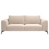 Trojmiestna pohovka SEUL, béžová - čierna/béžová, Design, kov/drevo (246/87/88cm) - MID.YOU