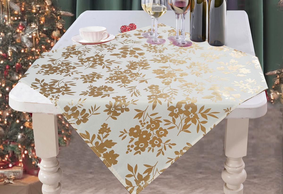 Tischdecke Josefa - Champagner, ROMANTIK / LANDHAUS, Textil (75/75cm) - James Wood