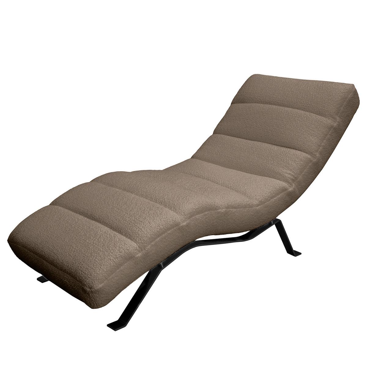 Relaxliege Swing Black Braun B: 65 Cm - Schwarz/Braun, Design, Textil (65/65-95/171cm) - Livetastic