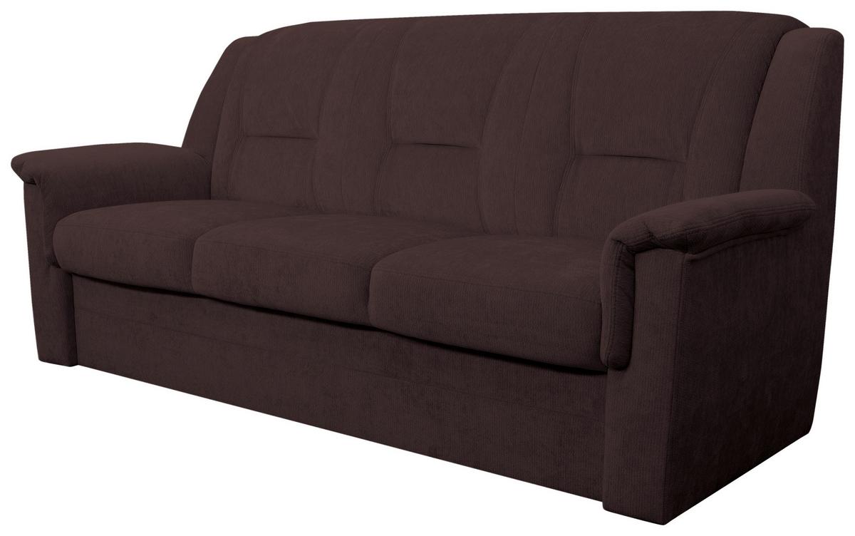 3-SITZER-SOFA Rafael, Dunkelrot B: 209 cm - Beige/Schwarz, Trend, Textil (209/95/95cm)
