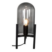 Tischlampe Smokey Grau/schwarz 2832780-4002 Smokey - Schwarz/Grau, Design, Glas/Metall (14/30cm) - By Rydéns