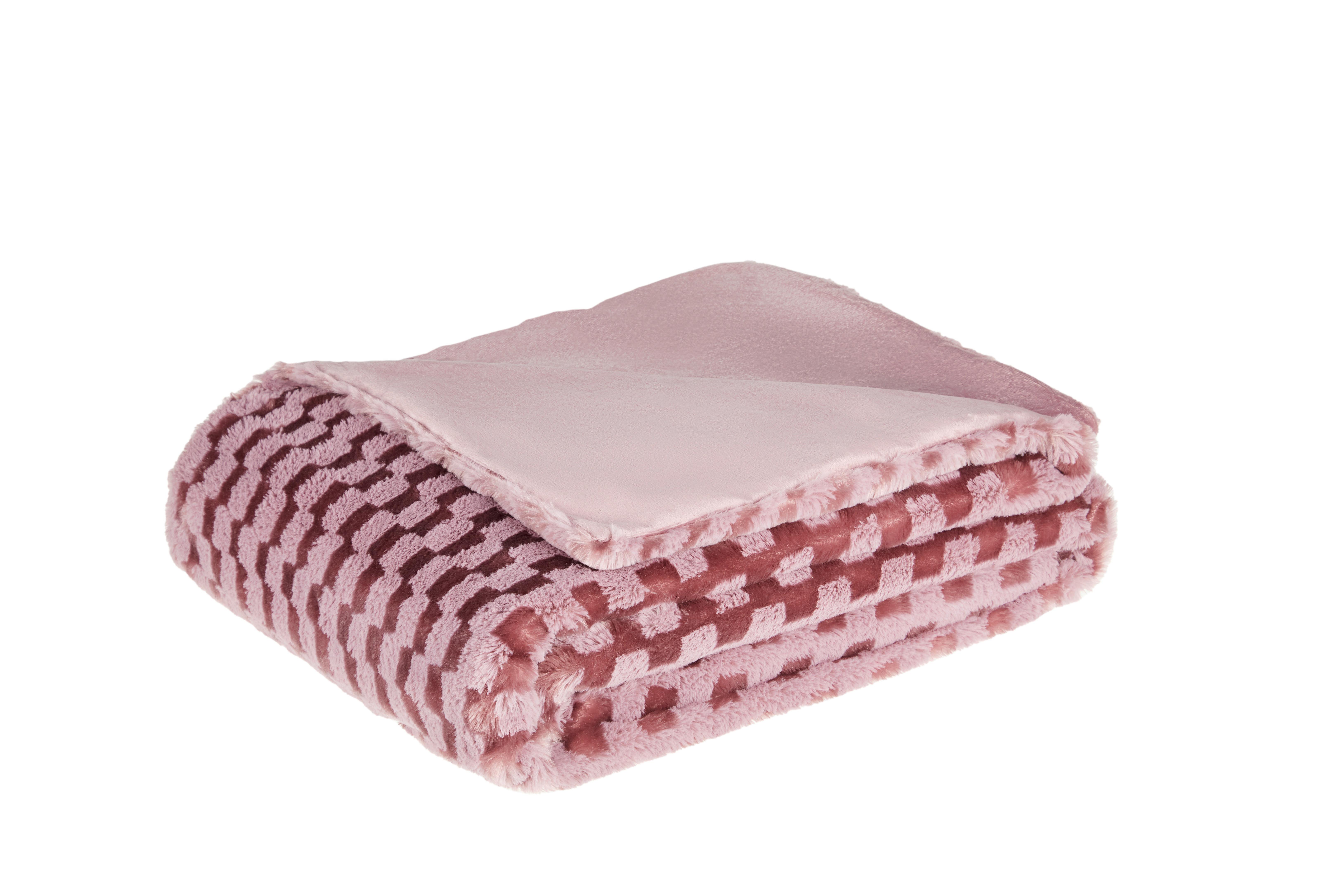 Felldecke Toronto - Flieder, MODERN, Textil (150/200cm) - Luca Bessoni