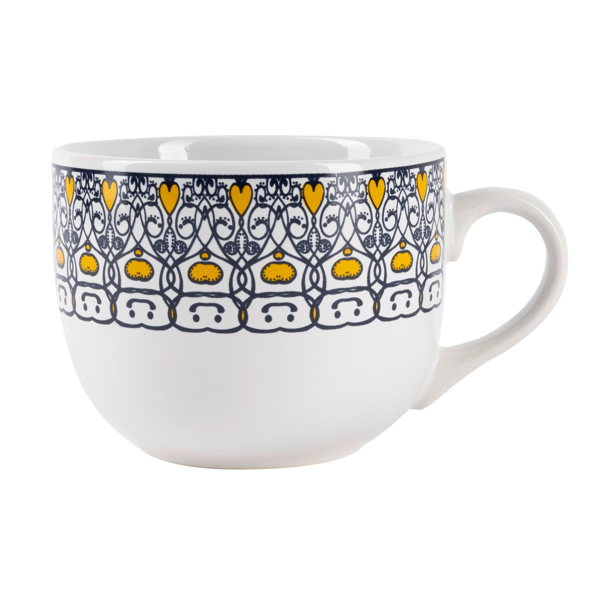 Hrnček Maja, 500ml - modrá/žltá, Lifestyle, keramika (11/8,5cm) - Mömax