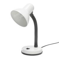 Lampa na písací stôl Leona max. 40 Watt - biela, kov/plast (14,5/14,5/37,8cm) - Mömax