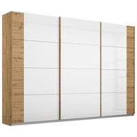 Schwebetürenschrank Artemis B: 271 Cm Weiß/eiche Dekor - Weiß/Eiche Artisan, MODERN, Glas/Holzwerkstoff (271/210/62cm) - Rauch Möbel