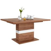 Kihúzható Asztal Avensis New Mdt10 - tölgyfa színű/fehér, Modern, faalapú anyag (160/76/90cm) - Luca Bessoni