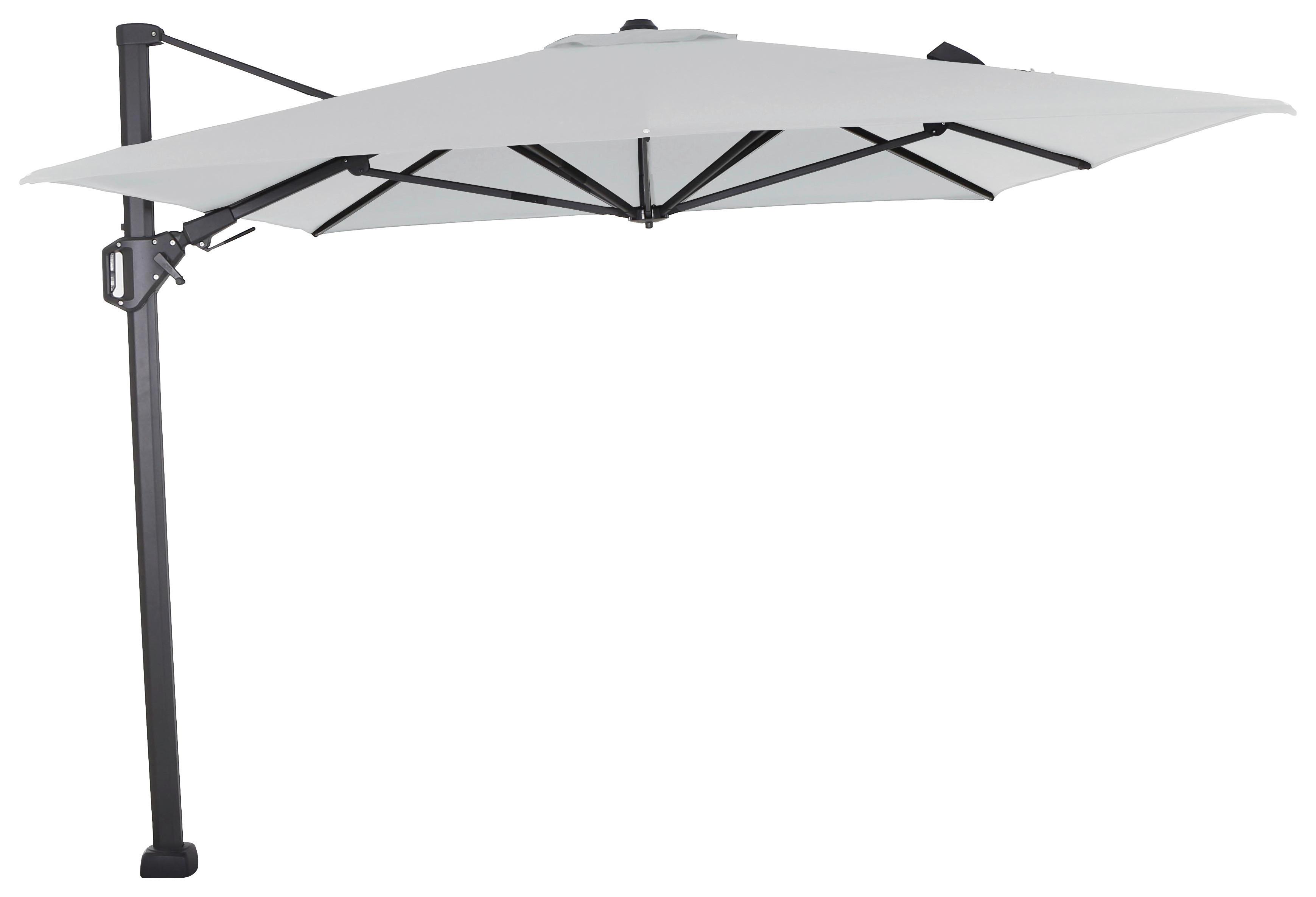 Ampelschirm Sunset N+ BxHxT 350x 252x260 cm Anthrazit/Grau - Anthrazit/Grau, KONVENTIONELL, Textil/Metall (350/260cm) - Siena Garden