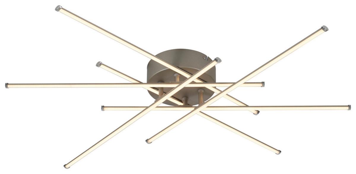 STROPNÉ LED SVIETIDLO SPICE - niklová, Modern, kov/plast (67/67/9cm) - Mömax