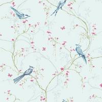 Vliestapete 101843 - Pink/Hellblau, Basics, Papier/Kunststoff (52/1000cm)