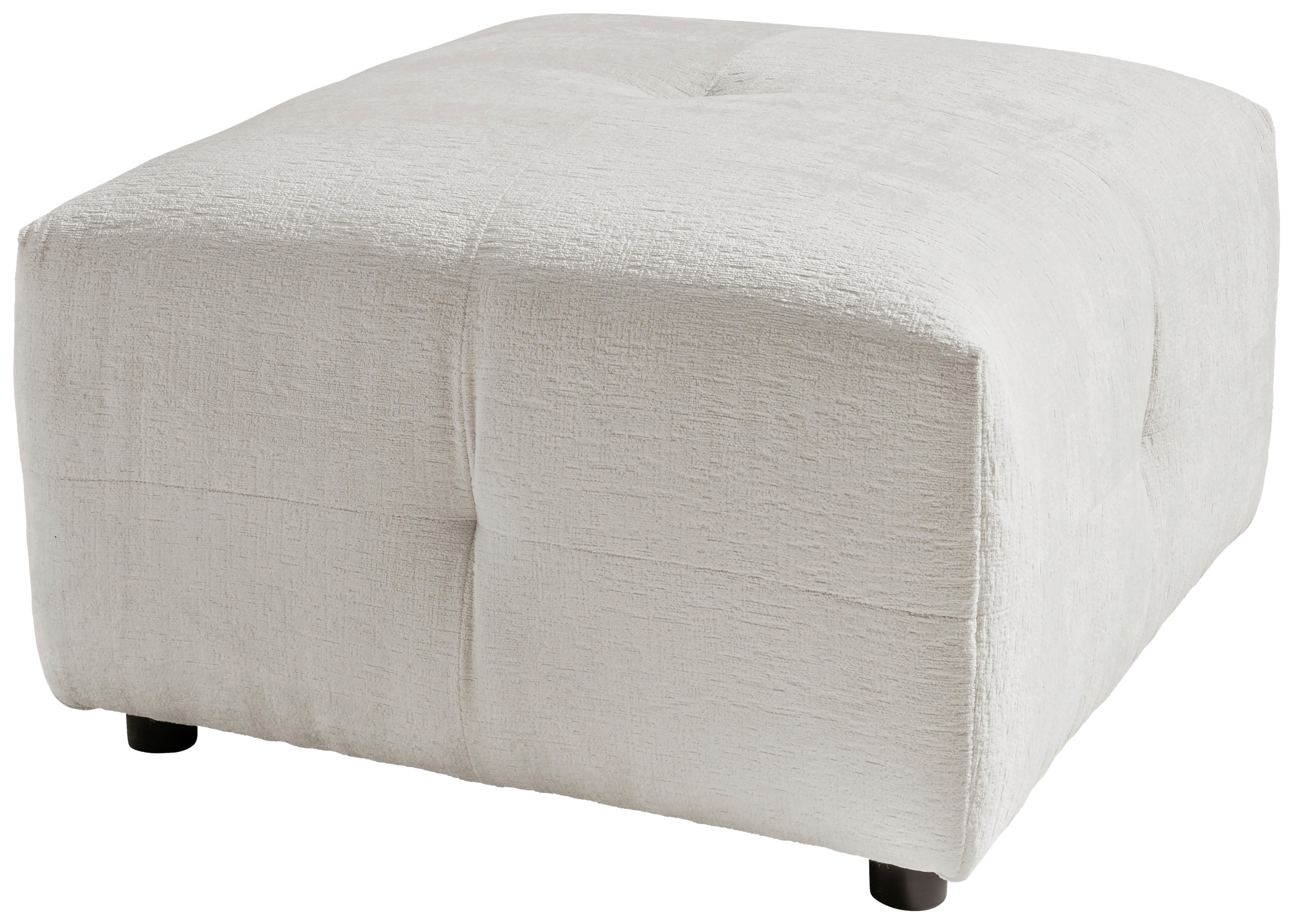 Hocker Velice, Weiß B: 72 Cm - Schwarz/Weiß, Design, Textil (72/44/72cm) - Livetastic