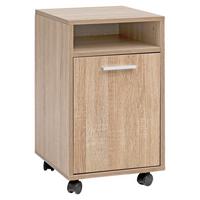 Kontajner na kolieskach sonoma dub - farba duba/strieborná, Konventionell, kov/kompozitné drevo (33/60/38cm) - MID.YOU