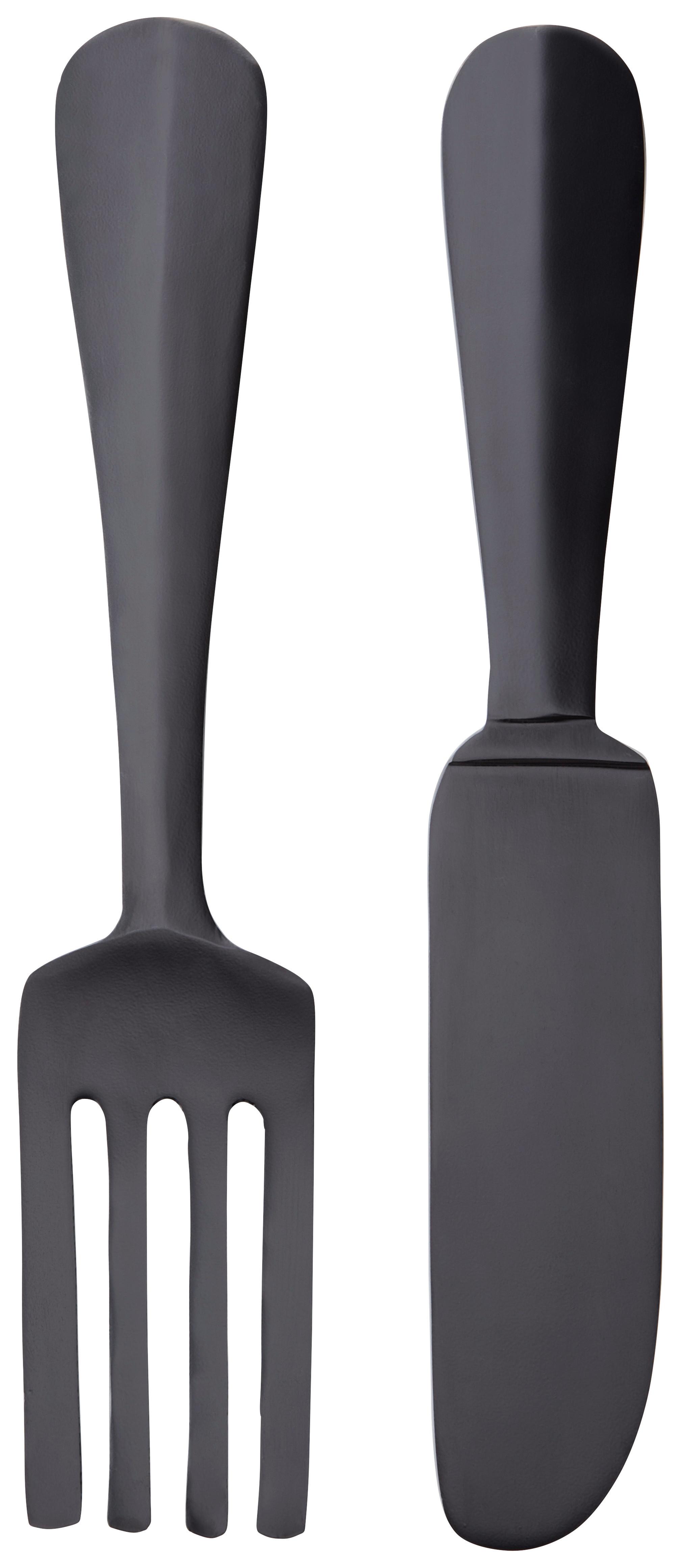 Objektbild Besteck - Schwarz, MODERN, Metall (59/1,5/12cm)